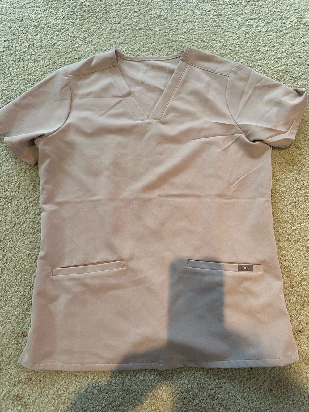 FIGS SLATE Casma V-Neck Scrub Top- SIZE SMALL